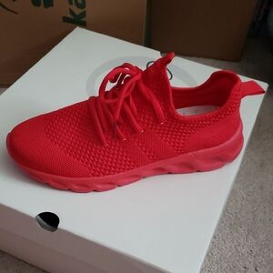 Vibrant Red Women's Athletic Shoe